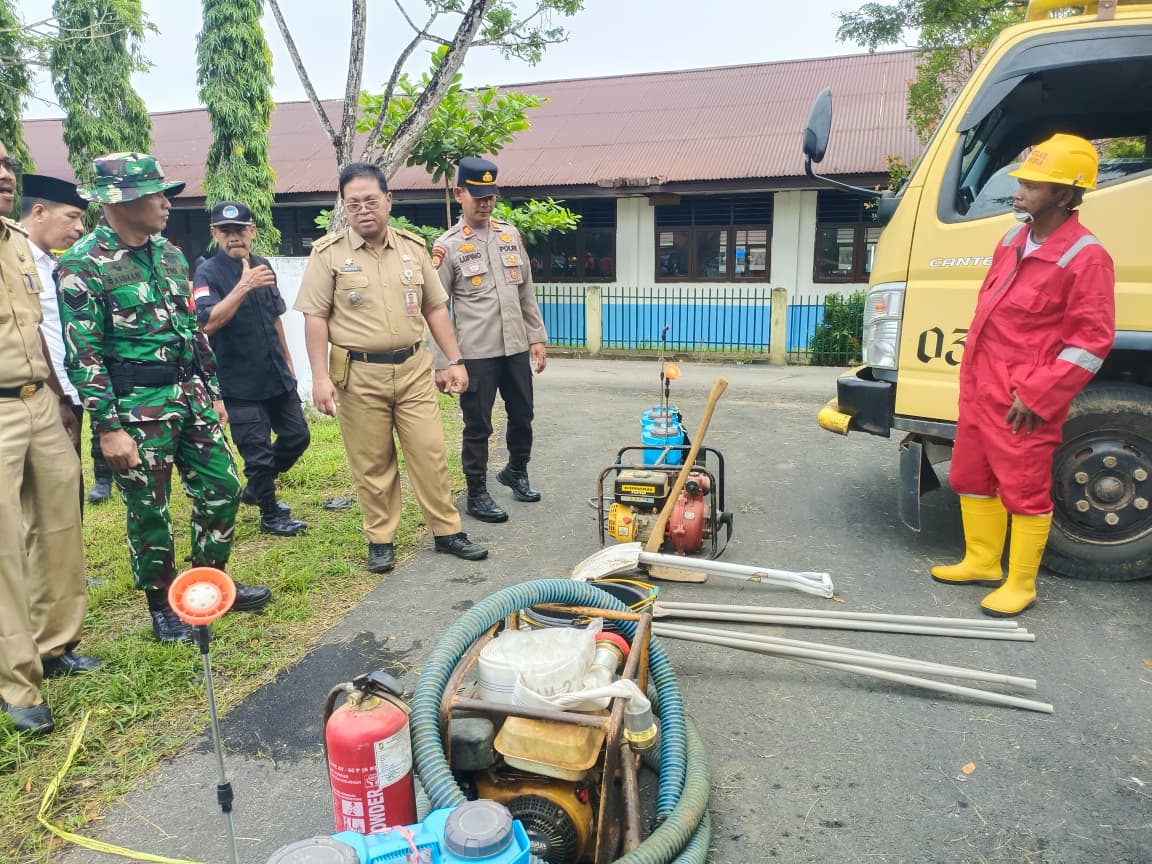 *Antisipasi Musim Kemarau, Polsek Kabun Bersama Forkopimcam Gelar Apel Siaga Karhutla