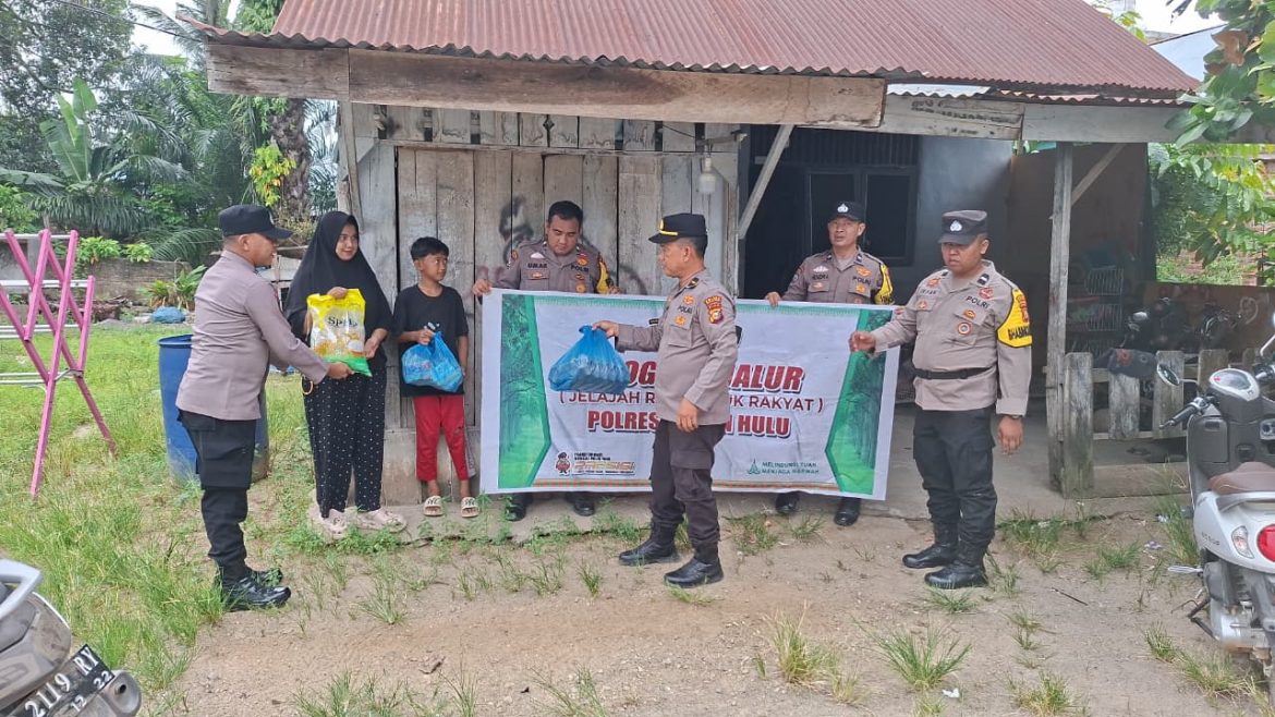 *Polsek Kunto Darussalam Salurkan Bantuan Sosial Lewat Program JALUR, Wujud Nyata Kehadiran Polri untuk Masyarakat*