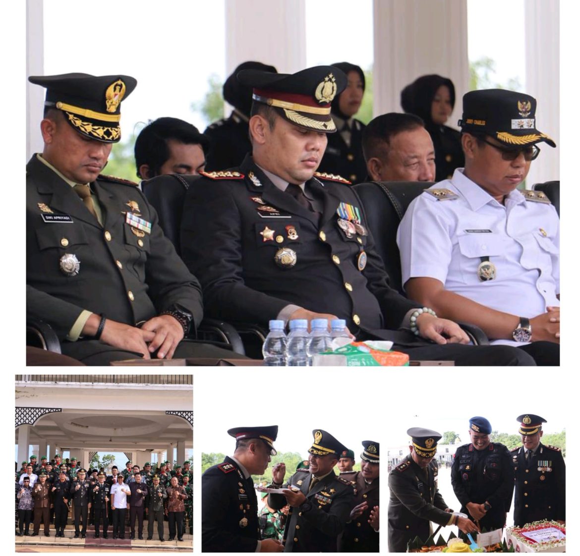 Dandim 0321/Rohil Hadiri Upacara Dan Sampaikan Selamat HUT Bhayangkara ke-80