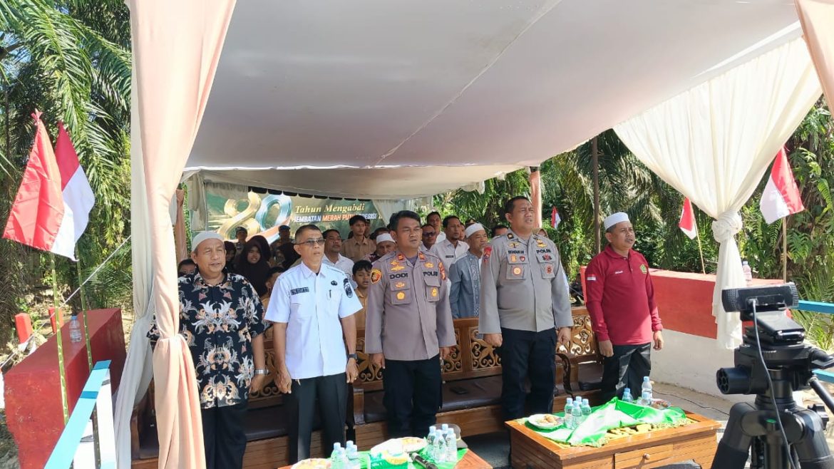 Kapolri Resmikan Jembatan Merah Putih Presisi Tahap II, Polres Rokan Hulu Ikuti Peresmian Secara Virtual di Rokan IV Koto