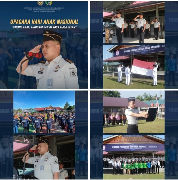 Lapas Pasir Pangarayan Laksanakan Upacara Peringatan Hari Anak Nasional Tahun 2026