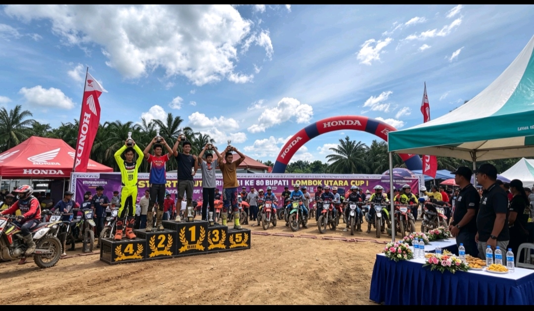 Polsek Kunto Tutup Grasstrack HUT Bhayangkara