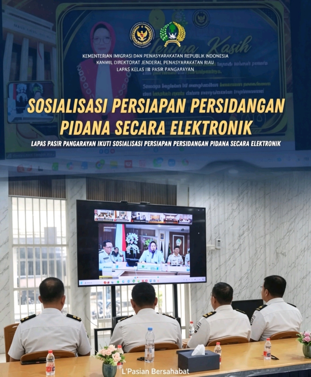 Lapas Pasir Pangarayan Perkuat Kesiapan Hadapi Persidangan Pidana Elektronik