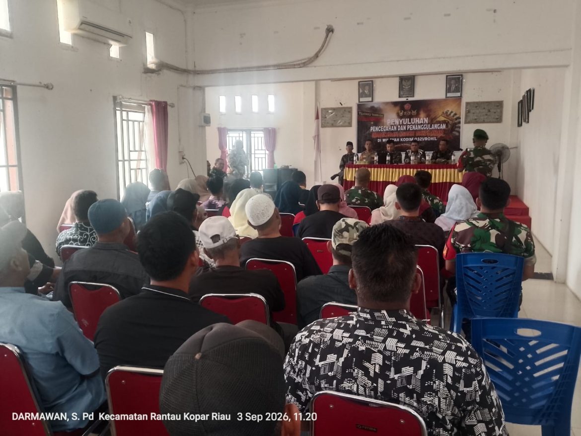 TIM MABES TNI TERUS BERGERILYA DI ROHIL, GUNA MEMBERIKAN PENYULUHAN DAN PENCEGAHAN KARHUTLA