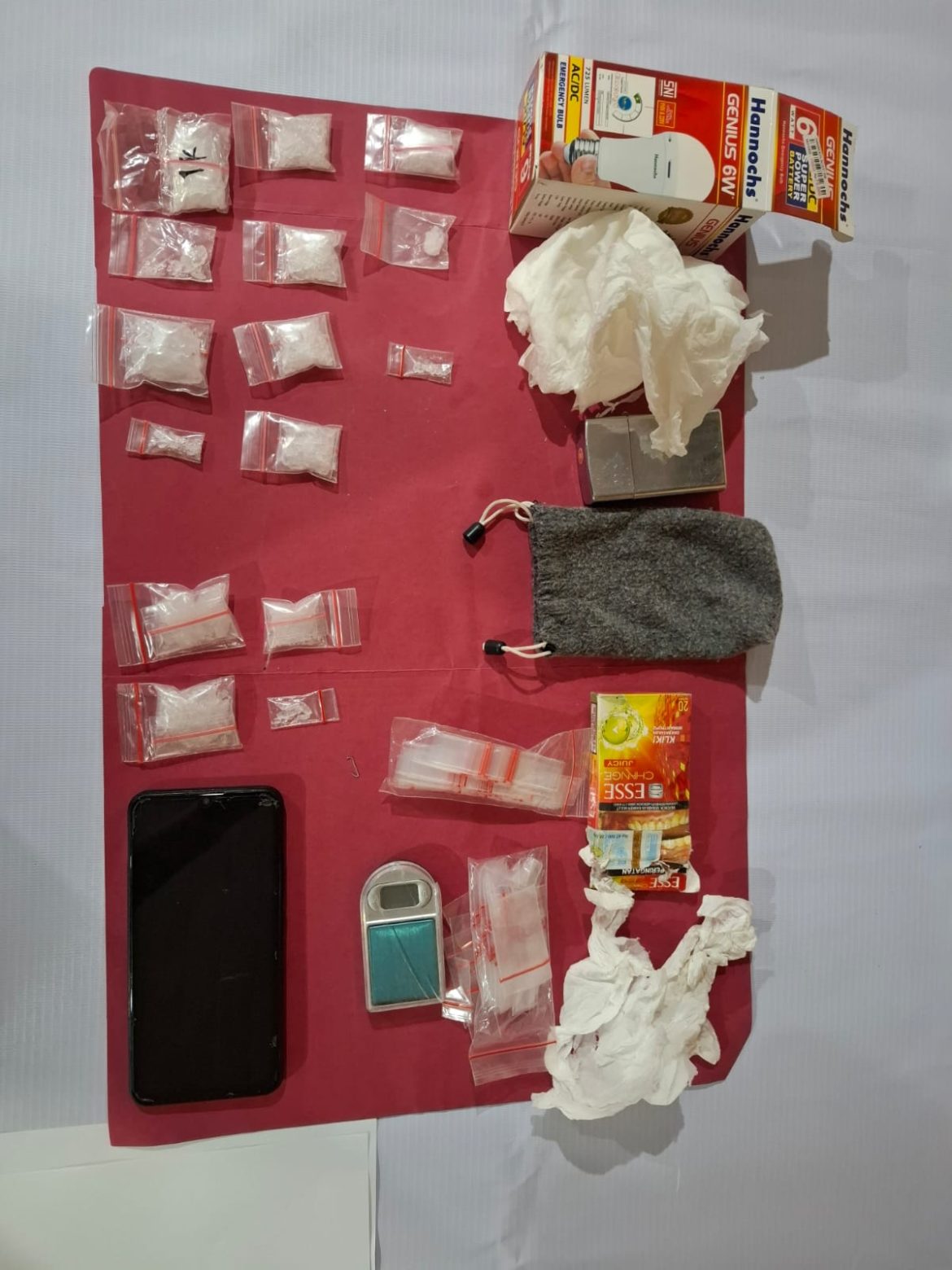 Polsek Kepenuhan Tangkap Pengedar Sabu, 15 Paket dengan Berat 40,04 Gram Disita