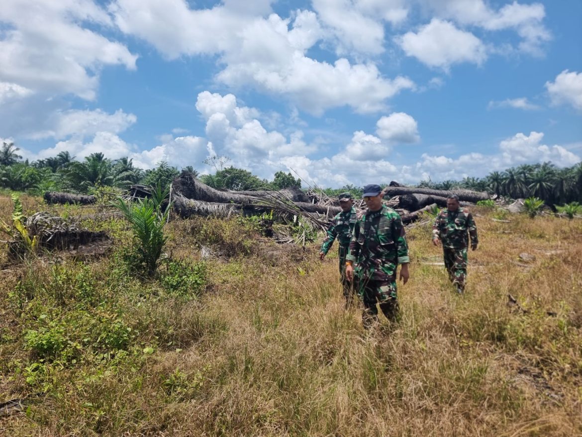 TIM MABES TNI PATROLI PENCEGAHAN KARHUTLA DI BAGAN SINEMBAH, TEKAN POTENSI KEBAKARAN