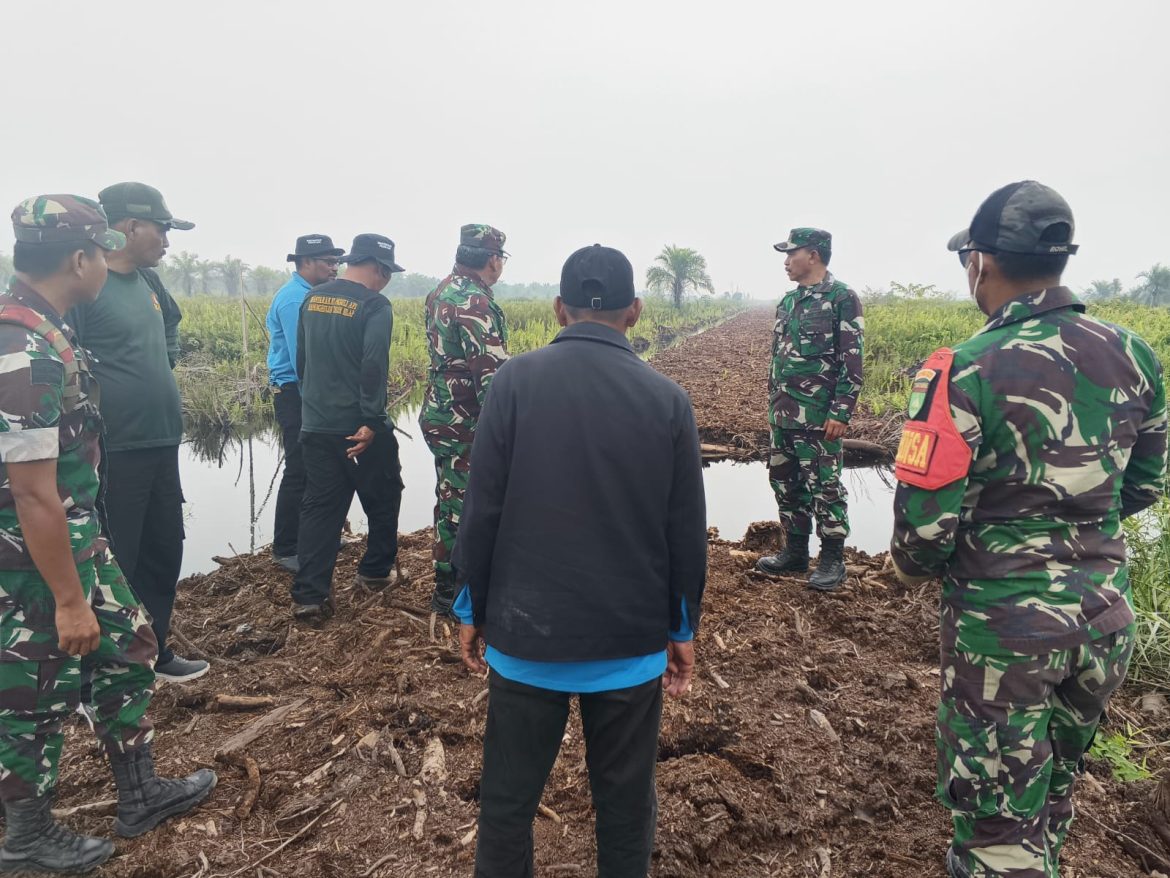 Cegah Karhutla, Brigjen (Mar) Benyy P. Nadeak Pimpin Tim Mabes TNI Sisir Kanal dan Embung di Kubu Babussalam