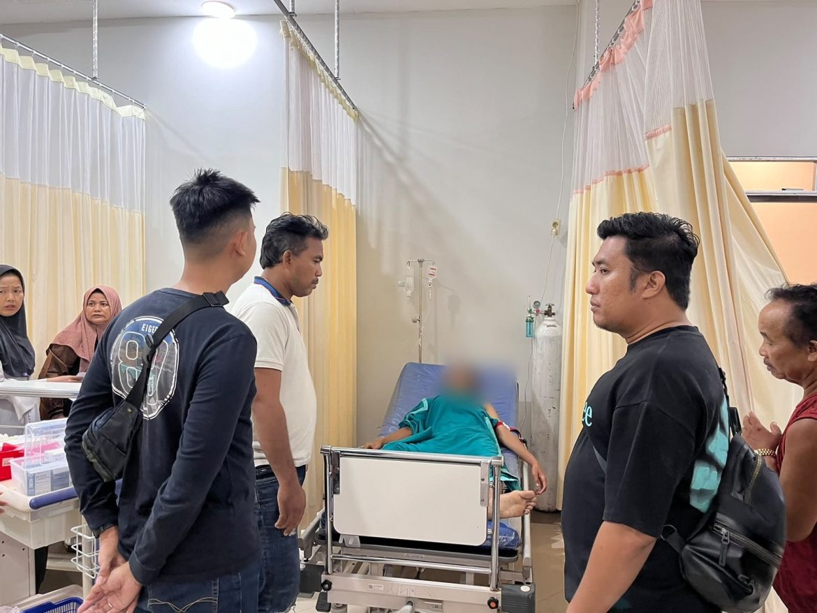 POLSEK UJUNG BATU AMANKAN AYAH DIDUGA ANIAYA ANAK KANDUNG DENGAN PISAU