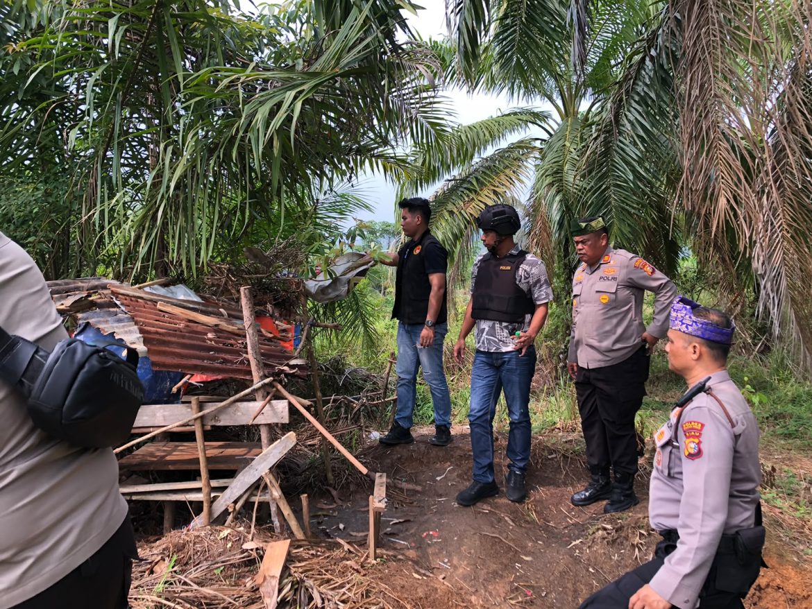 Polres Rohul Gelar Patroli Skala Besar, Temukan Lima Gubuk Diduga Jadi Tempat Penyalahgunaan Narkoba di Rambah