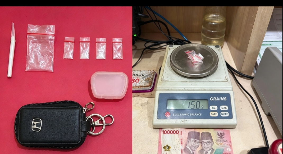 Polsek Bonai Darussalam Tangkap Pengedar Narkotika, Enam Paket Sabu Seberat 1,50 Gram Siap Edar Disita